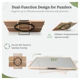 1500 Pieces 2-in-1 Tilting & Rotating Puzzle Board, Portable Puzzle Table with 4 Drawers Cover,34.25" x 25.2"