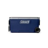 Retails for $114! Coleman 316 Series Insulated Portable Cooler with Heavy Duty Wheels, Leak-Proof Wheeled Cooler, 100+ Can Capacity, Ideal for Tailgating, Camping, Beach, Sports and More