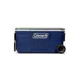Retails for $114! Coleman 316 Series Insulated Portable Cooler with Heavy Duty Wheels, Leak-Proof Wheeled Cooler, 100+ Can Capacity, Ideal for Tailgating, Camping, Beach, Sports and More