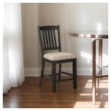 Retails for $155! Signature Design by Ashley - Tyler Creek Counter Height Bar Stool - Set of 2 - Black/Grayish Brown