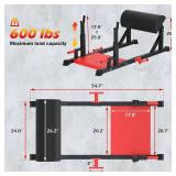 Retails for $200! VIVITORY Hip Thrust Machine, Glute Bridge Machine Sissy Squat Machine with Weight Holder, Heavy Duty Butt Exercise Equipment for High Resistance Glute Training, Leg & Core Strengthen