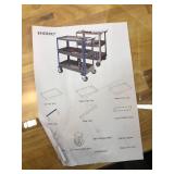 Retails for $210! 3-Tier 14 Gauge Stainless Steel Utility Cart, 1100 lbs Heavy Duty Service Cart with Wheels, Rolling Tool Cart on Wheels for Mechanic, Garage, Workshop, Warehouse, 15.75" D x 30.7" W 