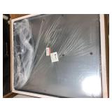 Retails for $180! Keonjinn Black Bathroom Mirror for Over Sink, 42 x 36 Inch Large Rounded Rectangle Bathroom Vanity Mirror, Matte Black Farmhouse Wall Mirror, HD Tempered Glass, Seamless Aluminum All