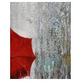 Diathou Art Hand-painted Landscape Oil Painting Contemporary Abstract Vertical Canvas Frame wall Art Living room Bedroom wall Decoration 47x23 Inches