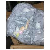 Retails for $126! Hobestluk 3 in 1 Bean Bag Chair Giant Bean Bag Chairs for Adults with Bubble Cover Convertible Bean Bag Floor Cushion with Machine Washable Cover for Living Room (Bubble Dark Grey)