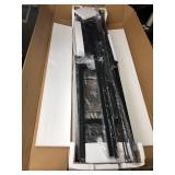 Huuger 5 Tier Bookshelf, L Shaped Corner Bookshelf with 10 Open Shelves, 49.4 Inch Straight Wide Bookcase with Metal Frame and Wooden Board, Adjustable Feet, Rustic Brown