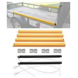 Trailer Gate Lift Assist (Upgrade), 2-Sided Trailer Tailgate Lift Assist Kit, Compatible with Utility Trailer Ramp and Tailgate, w/ 12 to 24 Inch Height Side Rail, 4 to 6 Feet Height Ramp, w/Spring