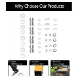 Trailer Gate Lift Assist (Upgrade), 2-Sided Trailer Tailgate Lift Assist Kit, Compatible with Utility Trailer Ramp and Tailgate, w/ 12 to 24 Inch Height Side Rail, 4 to 6 Feet Height Ramp, w/Spring