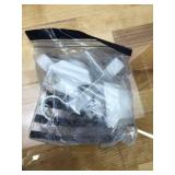 Ivilon Square Designed Style Window Side Curtain Rod, 1 1/8 inch Diameter. 16 to 28 Inch - Ivory/White