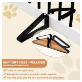 Retails for $129! Freestanding Pet Gate for Dogs, Indoor Wooden Foldable Dog Gate for House, Extra Wide, Pet Fence for Stairs, Doorways, Halls, Support Feet Included, 120 Inch Wide, 6 Panels 32",White