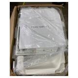 Retails for $139! ADA Compliant Horizontal Wall Mounted Baby Changing Station, Foldable Diaper Changing Table with Liner Dispenser and Safety Straps for Commercial and Home Use