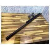 Tension Curtain Rod 51-86 Inches, Curtain Rod No Drilling for Window or Bathroom Closet Patio, Adjustable Spring Shower Curtain Rod, Easy to Install, Never Rust, Rod Diameter 1.26 Inches - Black