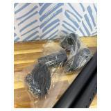 Tension Curtain Rod 51-86 Inches, Curtain Rod No Drilling for Window or Bathroom Closet Patio, Adjustable Spring Shower Curtain Rod, Easy to Install, Never Rust, Rod Diameter 1.26 Inches - Black