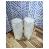 8 Pack Cylinder Vases- for Centerpieces, 6,8,10 Inch Clear Glass Cylinder Candle Holder- for Wedding Centerpirces Decoration Tall Clear Flower Vases, Hurricane Candle Holder for Party Home Decor
