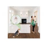 Reinforced 96" Wide Retractable Baby Gates Extra Wide Dog Gate with Support Rods - Prevent Crawling Under, Retractable Dog Gate Indoor Outdoor Retractable Gate Wide Baby Gates for Large Openings,White