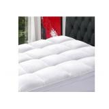 Mattress Topper RV King Size Extra Thick Mattress Pad 8-21" Deep Pocket Soft Down Alternative Fill Mattress Protector Pillow Top Mattress Cover (72x80 Inches, White)