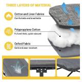 ATORPOK Camping Cot for Adults with Cushion and Pillow, Portable Folding Bed for Sleeping, Lightweight Tent cot with Carry Bag Supports 450 lbs (Grey)