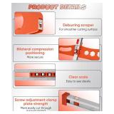 Saker Drywall Cutting Tool Foldable: Drywall Cutter for Wall,Build,Decoration - Gypsum Board Cutting with 19 Wheels (Orange)