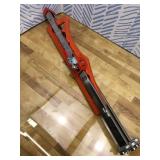 Saker Drywall Cutting Tool Foldable: Drywall Cutter for Wall,Build,Decoration - Gypsum Board Cutting with 19 Wheels (Orange)