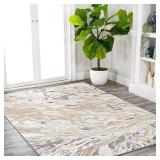 JONATHAN Y Swirl Marbled Beige/Ivory Indoor Area Rug 4X6 ft, Abstract for Living Room, Bedroom, Kitchen, Office, Easy-Cleaning, High Traffic, Pet-Friendly, Non-Shedding SOR203F-4