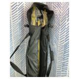 Photo Video Studio Backdrop Stand- Titanium Gold, 12(W) x 10(H) ft Heavy Duty Adjustable Photography Muslin Background Support System Kit with Carry Bag,4 Spring Clamps