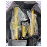 Photo Video Studio Backdrop Stand- Titanium Gold, 12(W) x 10(H) ft Heavy Duty Adjustable Photography Muslin Background Support System Kit with Carry Bag,4 Spring Clamps