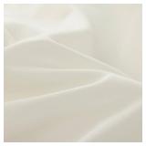 JANZAA King Comforter Set Creamy White Ruffle Comforter with 2 Pillowcase Soft King Size Bed Set Vintage Farmhouse Bed Comforter Set Fluffy Shabby Chic Bedding for All Season