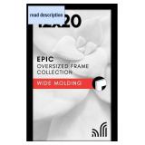 Americanflat 12x20 Picture Frame with Polished Plexiglass - Black Picture Frame - Wide Photo Frames Made of Engineered Wood for Vertical or Horizontal Wall Display - Epic Collection - Black
