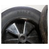 2 PCS 8 x 1.75 Inch Solid Rubber Hand Truck Wheel, Universal Replacement Tires Wheel