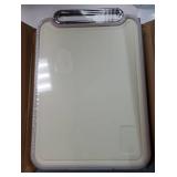 Stainless Steel Cutting Board Double Sided Steel Food Grade PP, Large Chopping Board for Meat and Kitchen, Non-Slip 16 Ã 11. Factory Sealed but Plastic Side is Scratched due to Box Damage - Retail: