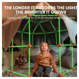Tiny Land Glow Fort Building Kit for Kids Creative Fort Indoor & Outdoor Construction Toys with 86 Rods and 44 Balls for 5-12 Year Old Boys & Girls STEM Building Toy Gifts with Storage Bag - Retail: $