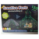 Tiny Land Glow Fort Building Kit for Kids Creative Fort Indoor & Outdoor Construction Toys with 86 Rods and 44 Balls for 5-12 Year Old Boys & Girls STEM Building Toy Gifts with Storage Bag - Retail: $