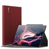 Galaxy Tab S10 Ultra/S9 Ultra/S8 Ultra 14.6 Inch Case, Multi-Angle Stand Cover Compatible with Samsung Galaxy Tab S10 Ultra/S9 Ultra/S8 Ultra Tablet [Auto Wake/Sleep], Dark Red - Retail: $25