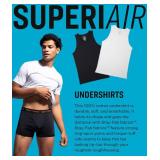 Tank Top for Men 3 Pack - Ultra Soft, Lightweight 100% Cotton Undershirt for Men - Black