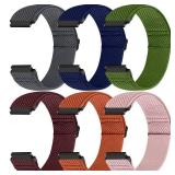 20mm Quick Release Elastic Band Compatible with Samsung Galaxy Watch 7 6 5 4 FE 40mm 44mm 45mm/Watch 6 4 Classic 43mm 47mm 42mm 46mm/Garmin VÃ­voactive 6/5/3/3 Music/Amazift Active 2/Active