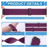 Compatible with 16mm 18mm 19mm 20mm 22mm 24mm Watch Bands Quick Release Replacement Wristband, Adjustable Stretchy Nylon Solo Loop Straps Fabric Braided Sport Elastic Bands for Men Women - Retail: $12