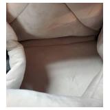 Small Dog Car Seat Under 7lbs Luxury PU Leather Dog Booster Seat with Safety Belt, Soft Cushion, Can be Used as Pet Front Carrier Backpack Black - Retail: $32