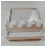 Ceramic Spoon Rest for Stove Top, Spoon and Lid Rest for Kitchen Counter, Spoon Holder with Drip Pad for Multiple Utensils, Heat-Resistant, Housewarming Present - 6.2 inch, Set of 1, White - Retail: $