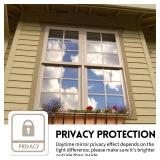 Window Privacy Film One Way Daytime Privacy Static Cling Sun Blocking Anti UV Reflective Window Tint for Home and Office, Silver, 17.5 Inch X 6.5 Feet - Retail: $12