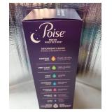 Poise Overnight Ultra Thin Incontinence & Postpartum Pads with Wings for Bladder Leaks, 8 Drop Extra Absorbent, Long Length, 20 Count - Retail: $15