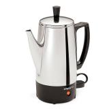 Presto 02822 6-Cup Stainless-Steel Coffee Percolator - Retail: $60