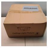 Flush Mount Ceiling Light Fixtures, 2-Light Brass Ceiling Mount for Farmhouse with Seeded Glass Lampshade, Industrial Hall Flush Mount Light Fixture for Hallway, Kitchen, Entryway, Bedroom and Foyer -