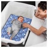 Baby Bassinet Mattress 33x 19 inches- Firm Support and Comfort Premium Foam, Noiseless and Odorless, Hypoallergenic Small Crib Mattress, Fits Moses Basket, Dual Sided with Soft Breathable Fabric - Ret