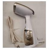 Conair Handheld Garment Steamer for Clothes, Turbo ExtremeSteam 1875W Fabric Steamer, Portable Handheld Design, Strong Penetrating Steam, White/Champagne - Retail: $60