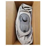 Intex 64112E Dura-Beam Standard Prestige Air Mattress: Fiber-Tech Twin Size Built-in USB Electric Pump 12in Bed Height 300lb Weight Capacity - Retail: $30