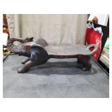 Hand Carved Wooden Elephant Figurine