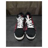Black and Red Graphic Print High Top Sneakers Size 43