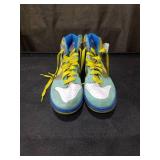 Nike High Top Sneakers Blue Yellow White Size 11