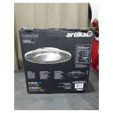 Artika Essence Disk 13 in. Chrome Modern LED Flush Mount Ceiling Light Sealed