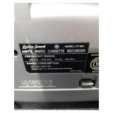 Lenoxx Sound AM/FM Radio Cassette Player Boombox